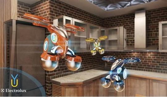 伊莱克斯的无人机Yura虽然仍处于概念阶段，但无疑是家用机器人普及的第一步